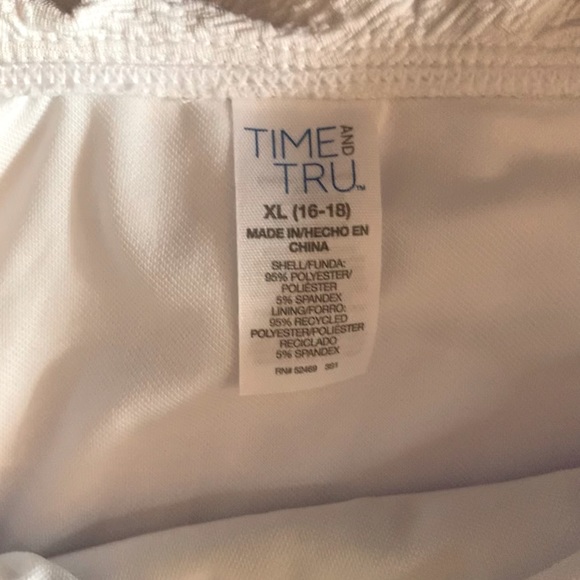Women’s XL Time and Tru White Bikini Bottoms - Picture 3 of 5
